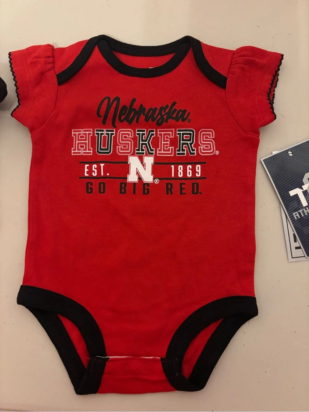 NWT Nebraska Huskers Baby Onesies (Set of 3)